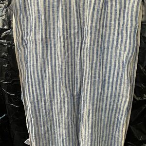 Doncaster Blue and White Striped Scarf
